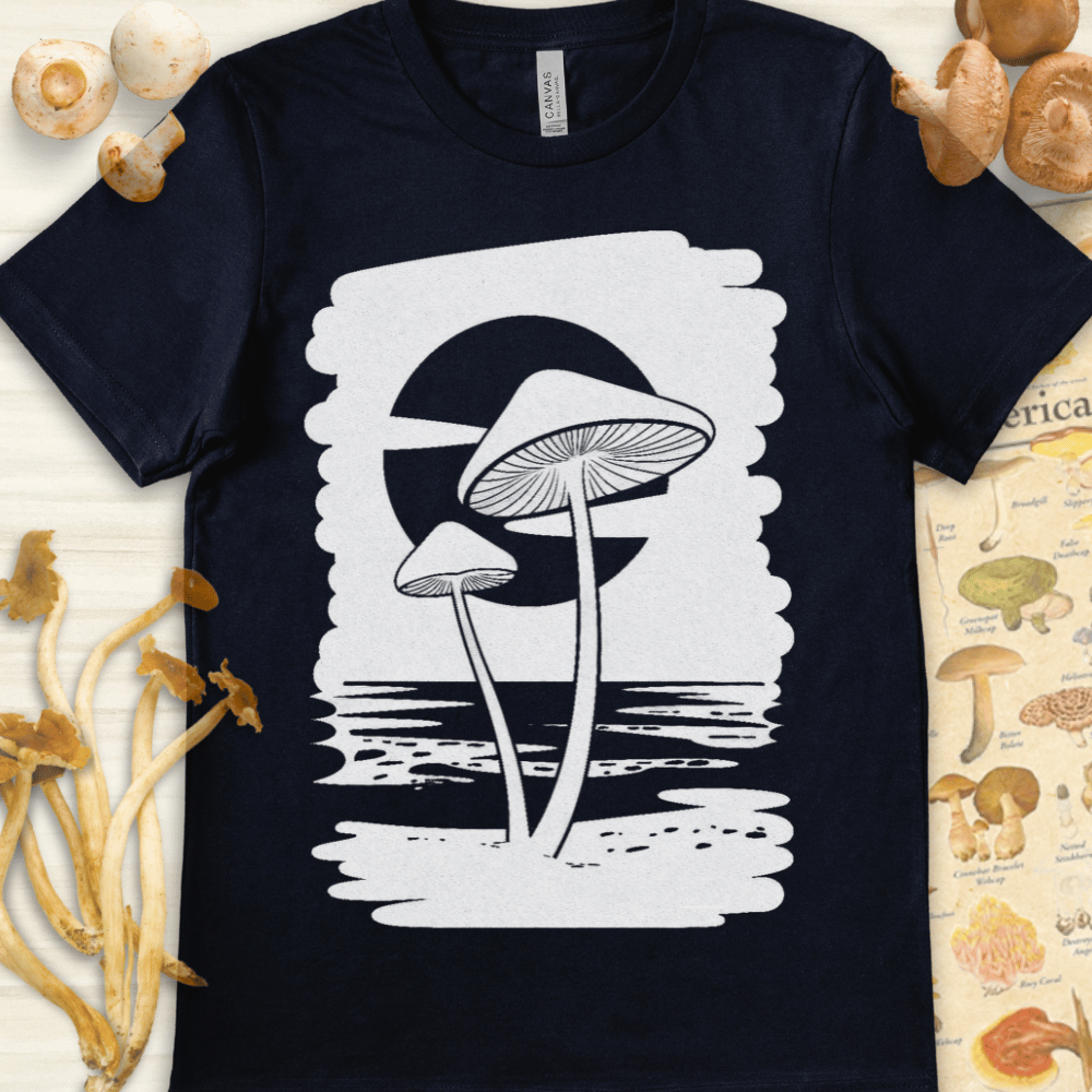 Shoreline Mycelium Tee Navy