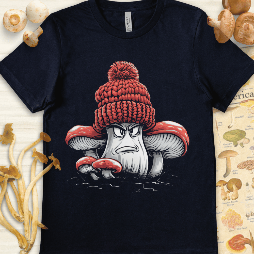 Grumpy Cap Beanie Tee Navy