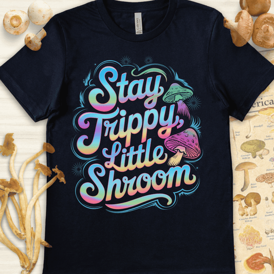Trippy Little Shroom Tee Navy