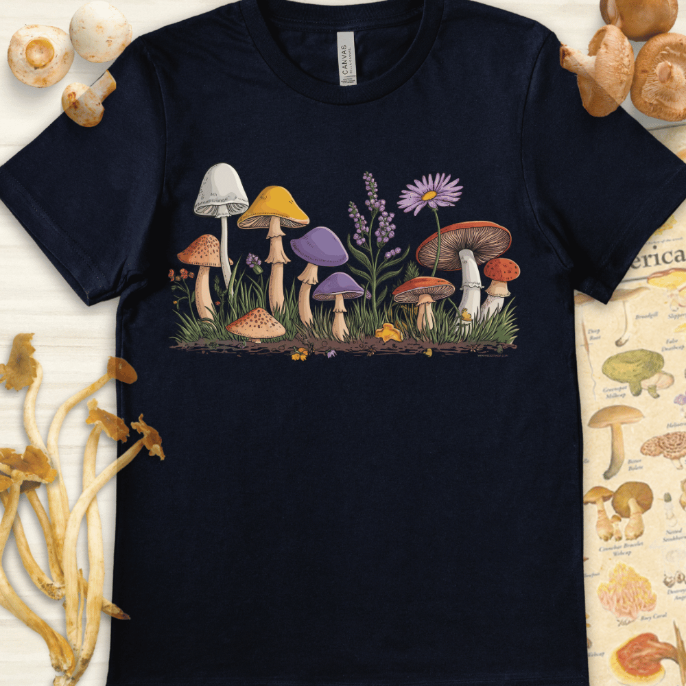 Fungi Meadow Tee Navy