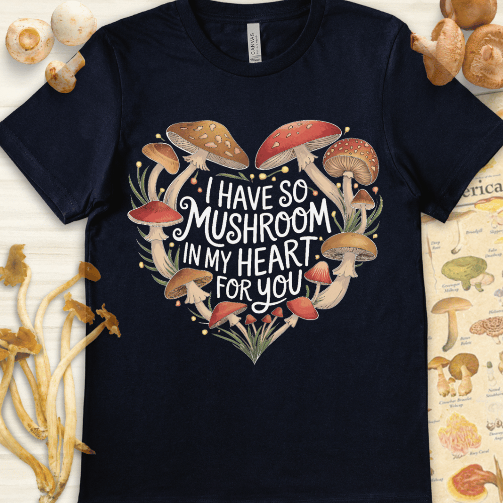 Mushroom My Heart Tee Navy
