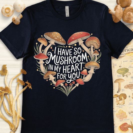 Mushroom My Heart Tee Navy
