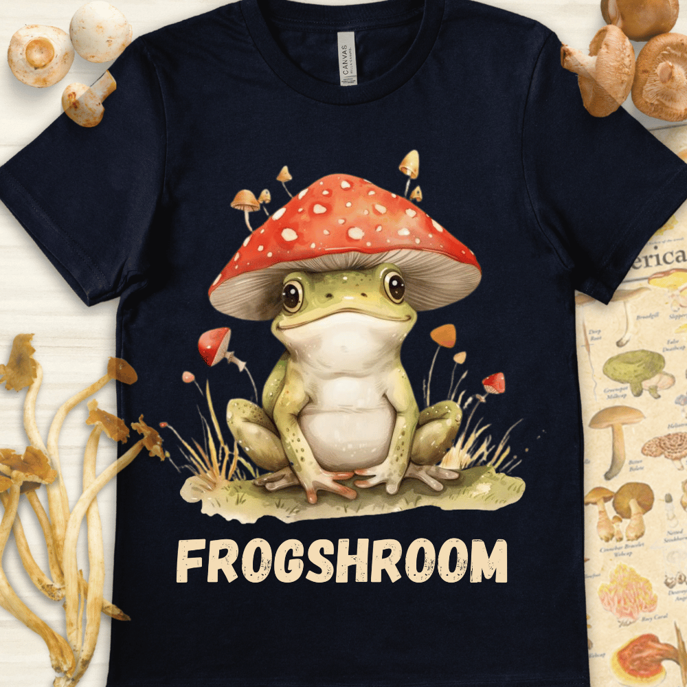 FrogShroom Hat Tee Navy