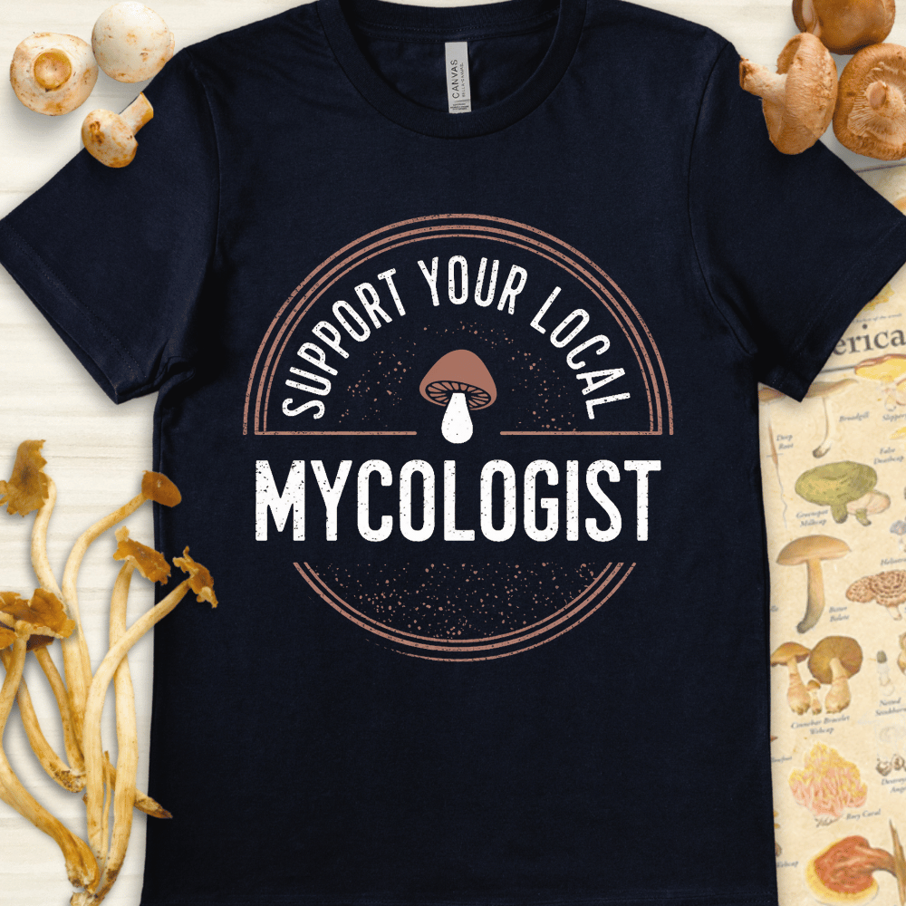Support Mycologist Tee Navy