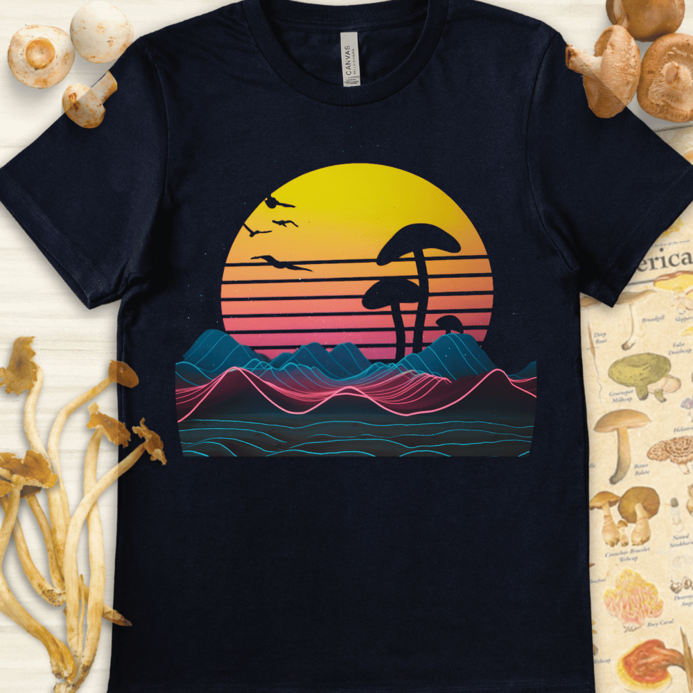 Neon Myco Horizons Tee Navy