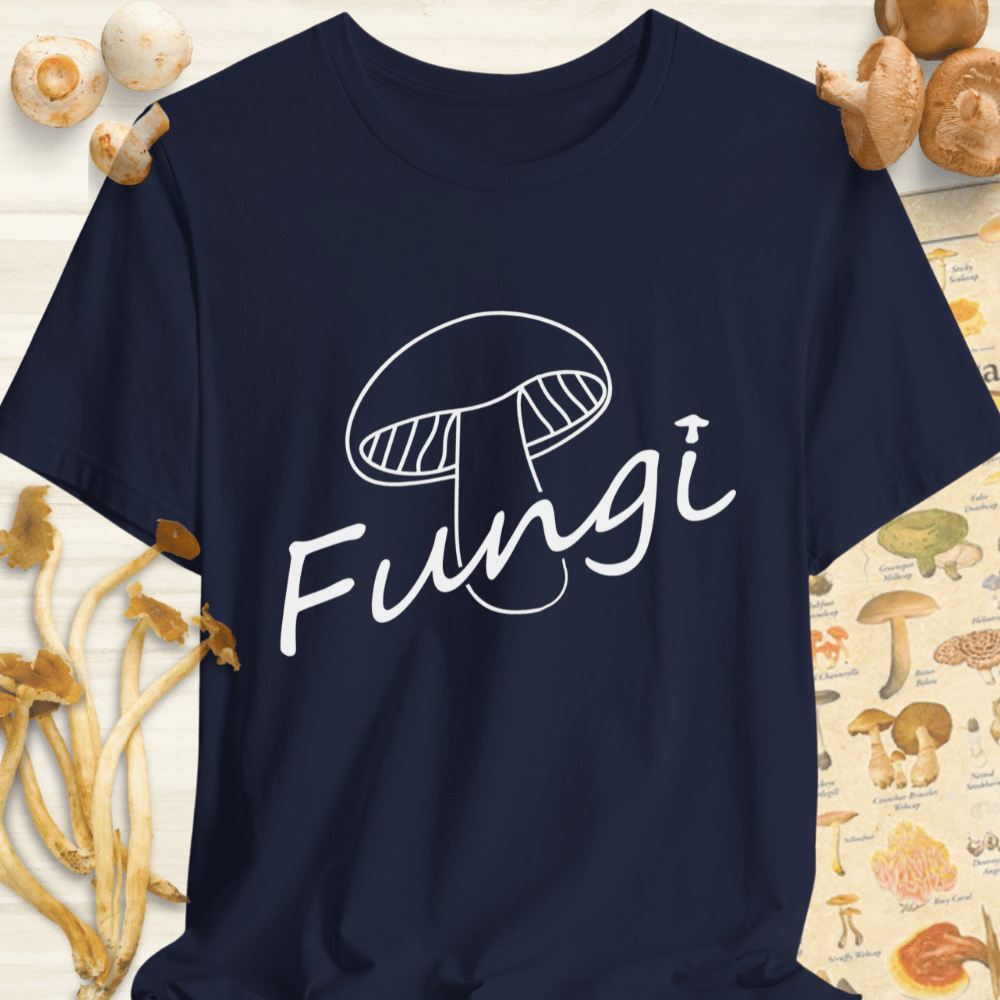 Fungi Script Tee Navy
