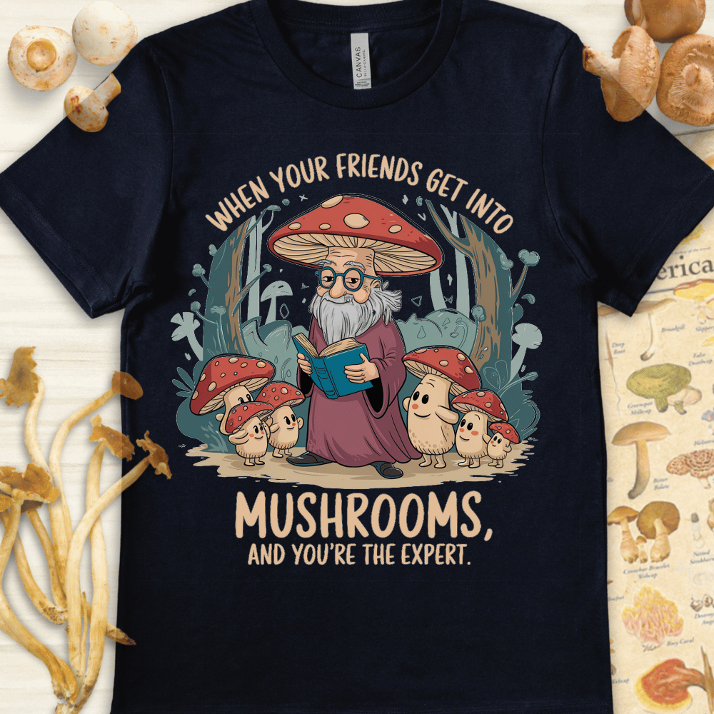 Mushroom Expert Tee Navy