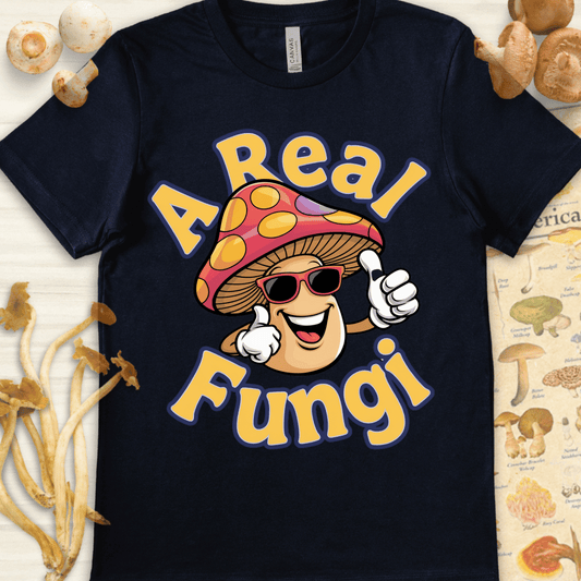 A Real Fungi Cute Tee Navy