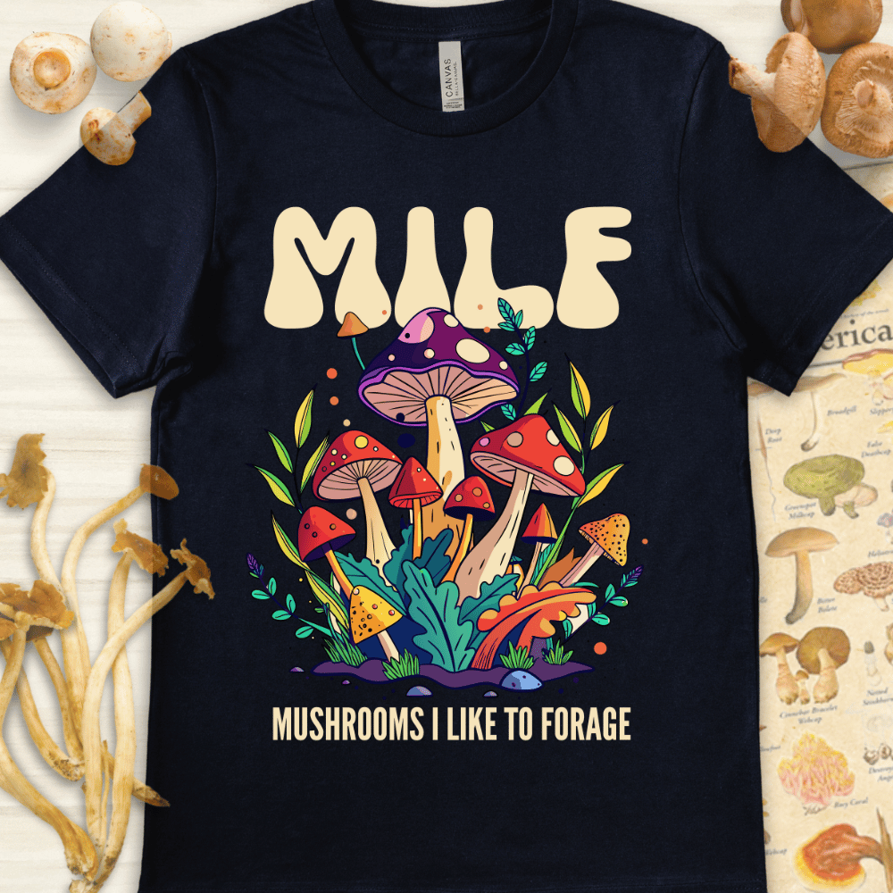 Milf Like To Forage Tee Navy