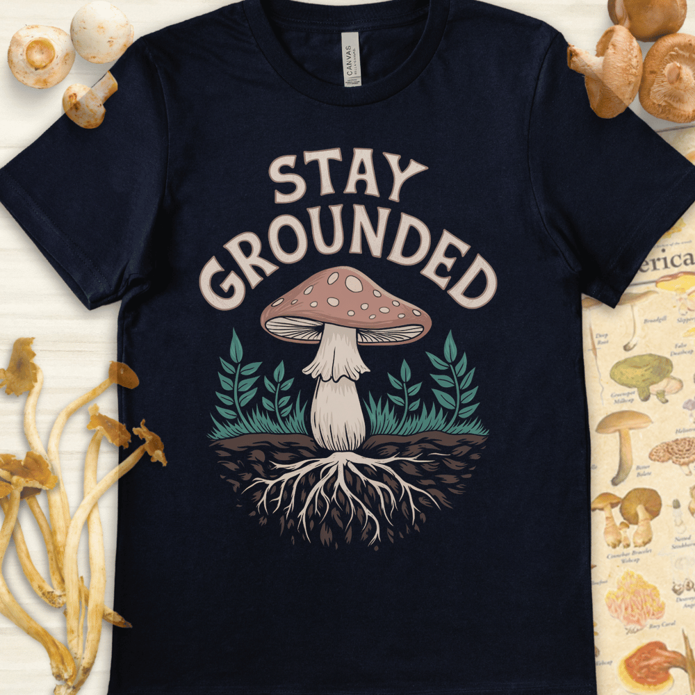 Grounded Fungi Tee Navy