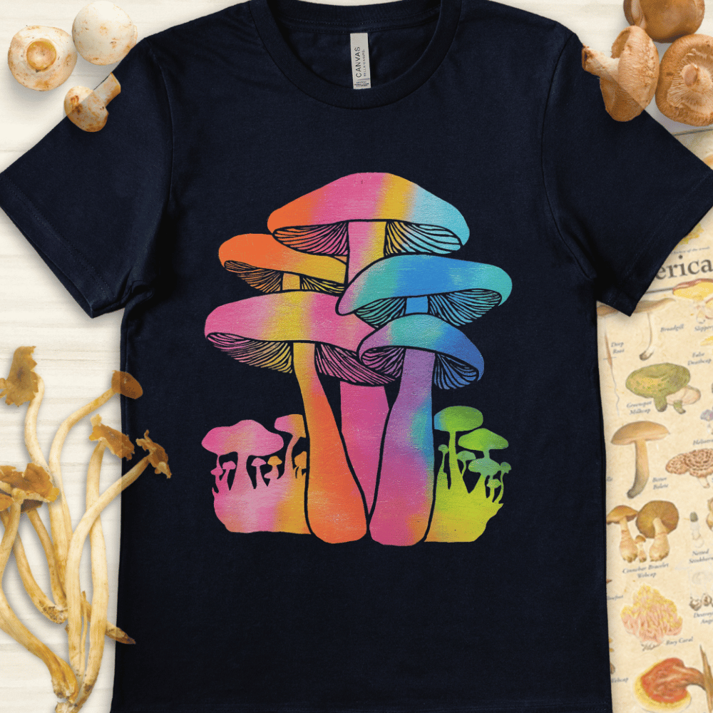 Colorful Silhouettes Tee Navy