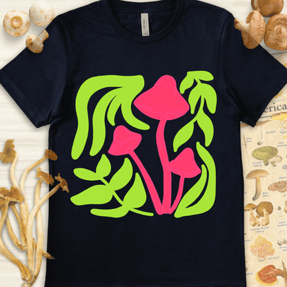 Mushroom Design Tee Navy