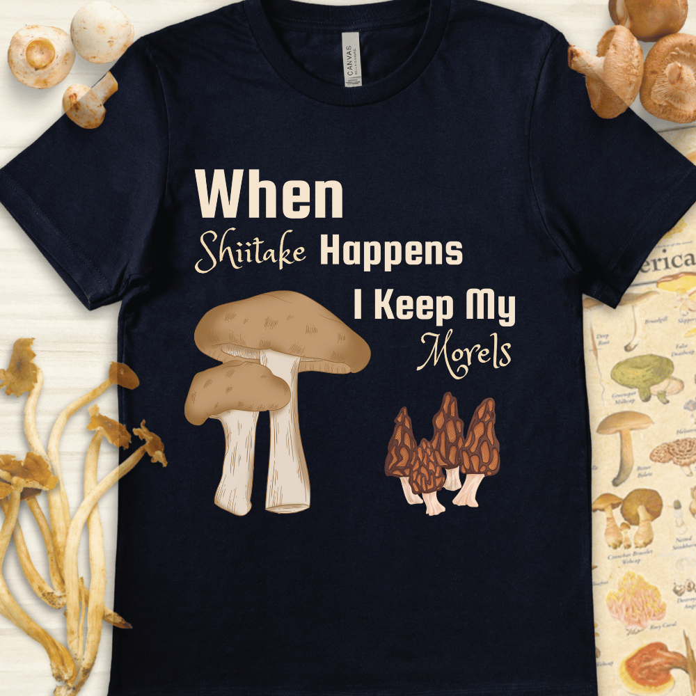 Shitake My Morels Tee Navy