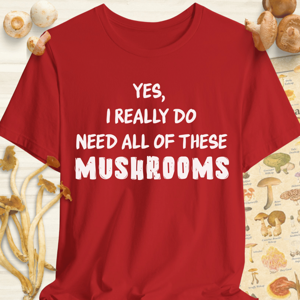 Really Need Shroom Tee Red