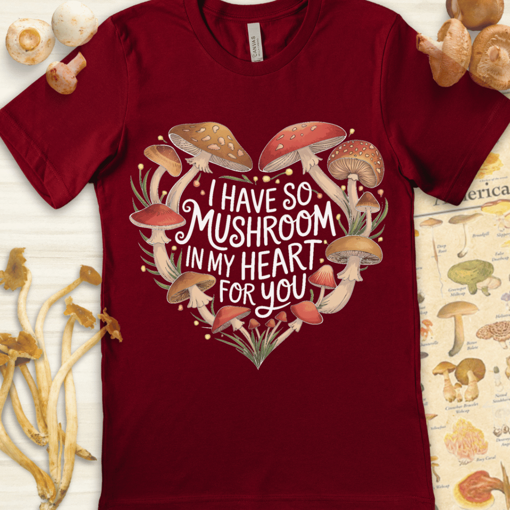 Mushroom My Heart Tee Red