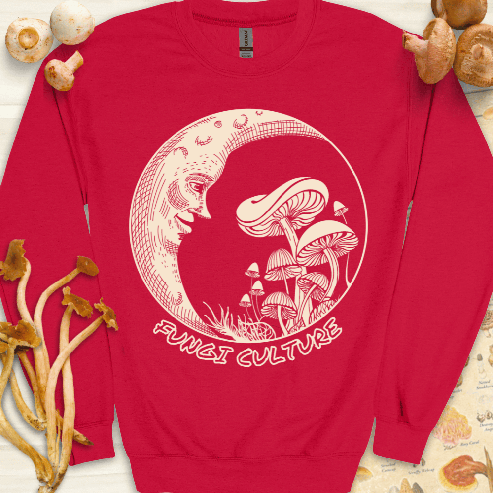 Fungi Culture Luna Sweatshirt Red