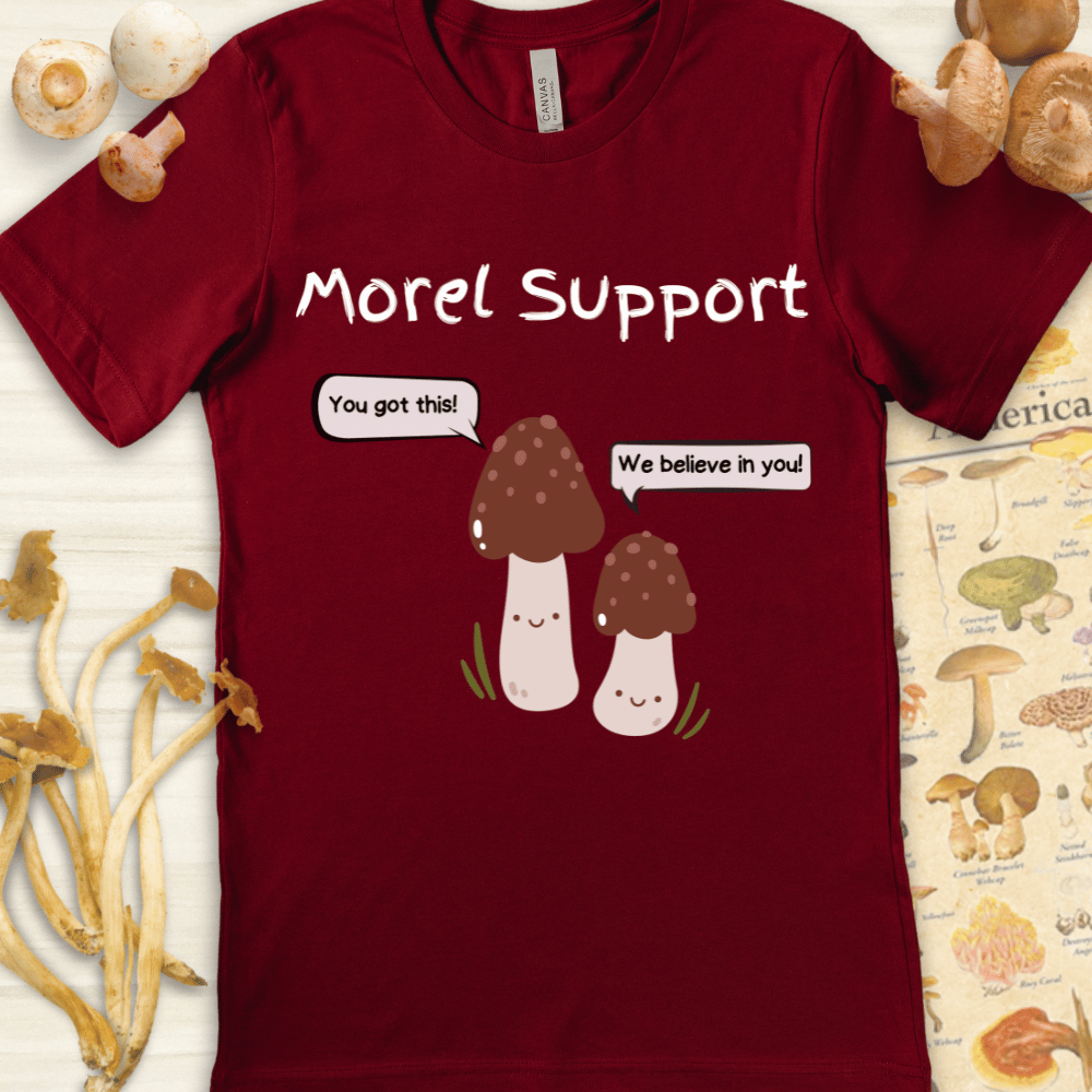 Morel Support Cute Tee Red