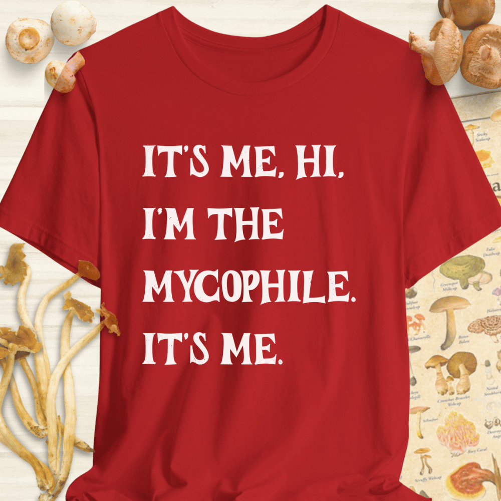 I'm The Mycophile Tee Red