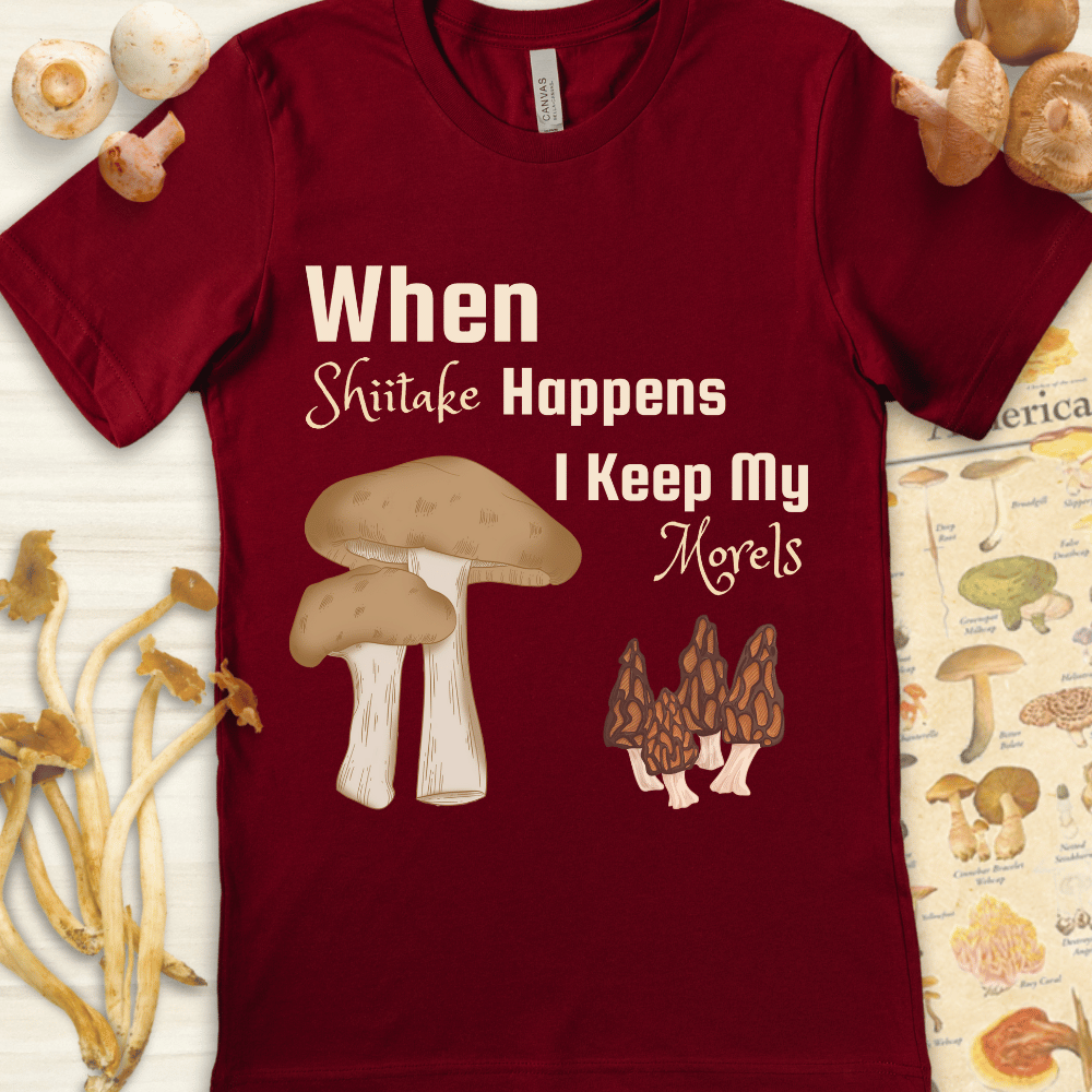 Shitake My Morels Tee Red