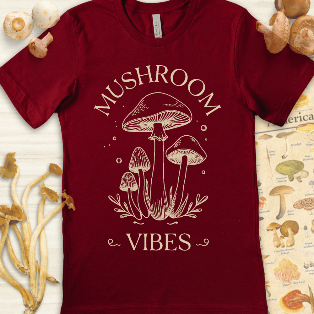 Mushroom Vibes Tee Red