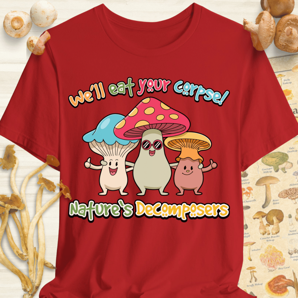 Natures Decomposers Tee Red