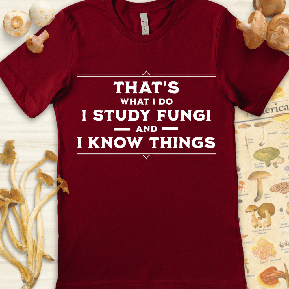 Fungi Know Things Tee Red