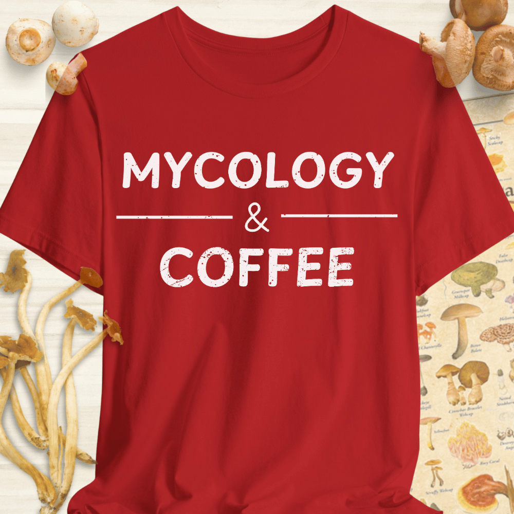 Mycology & Coffee Tee Red