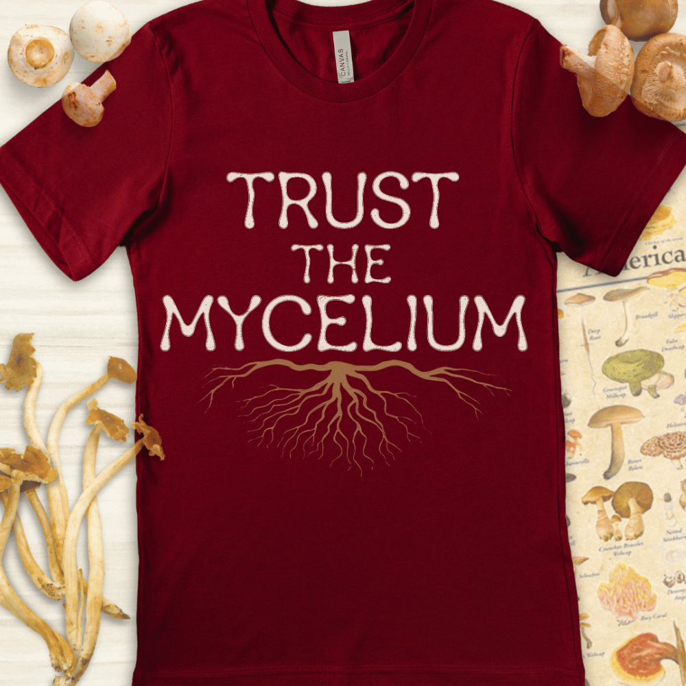 Trust The Mycelium Tee Red