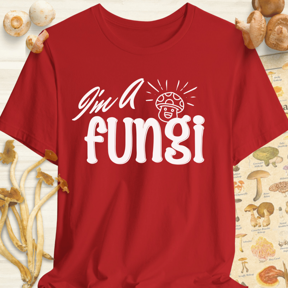 I'm a fungi Tee Red