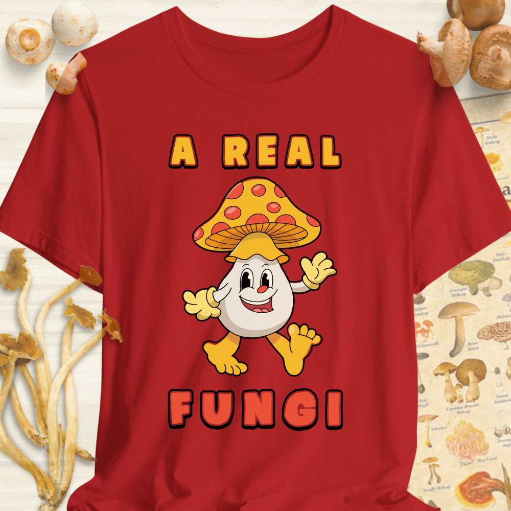 A Real Fungi Tee Red