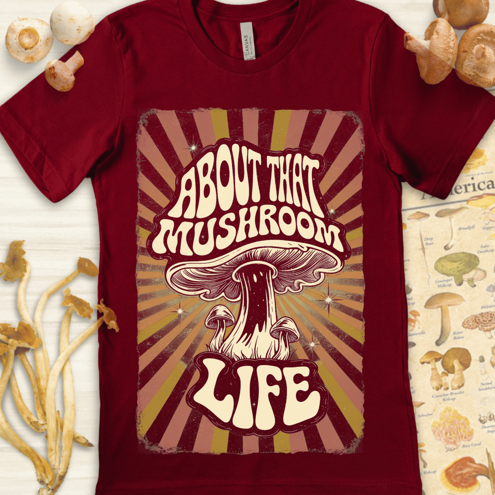 Groovy Life Tee Red