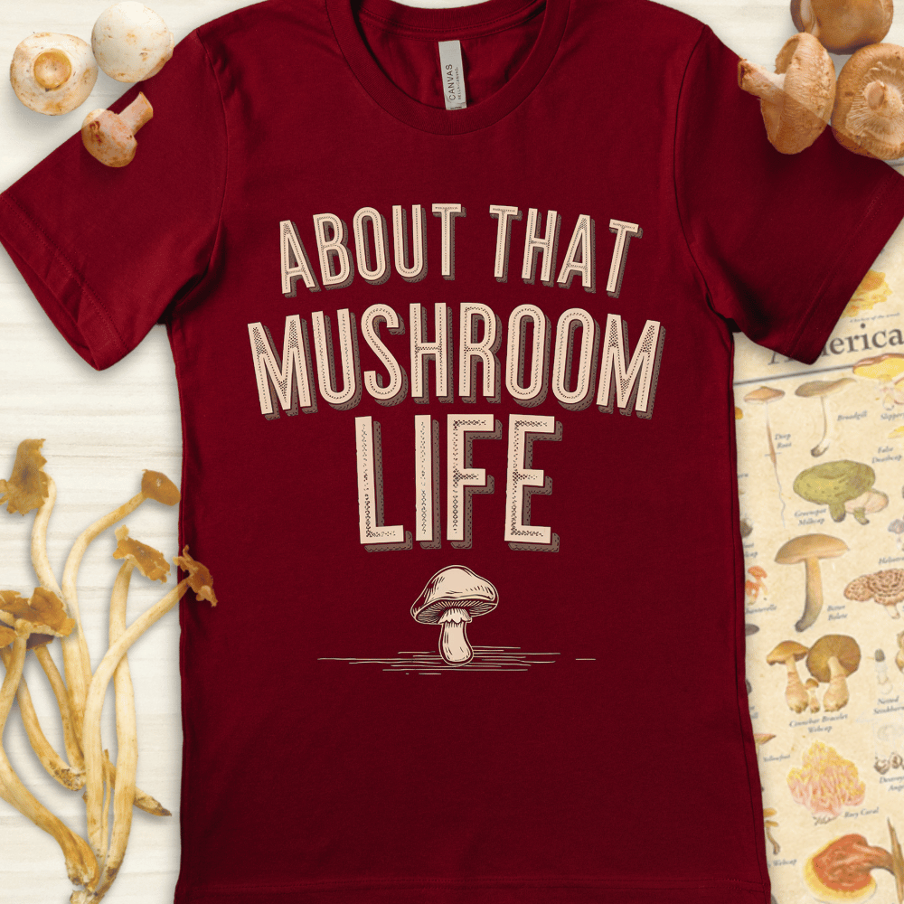 Mushroom Life Tee Red