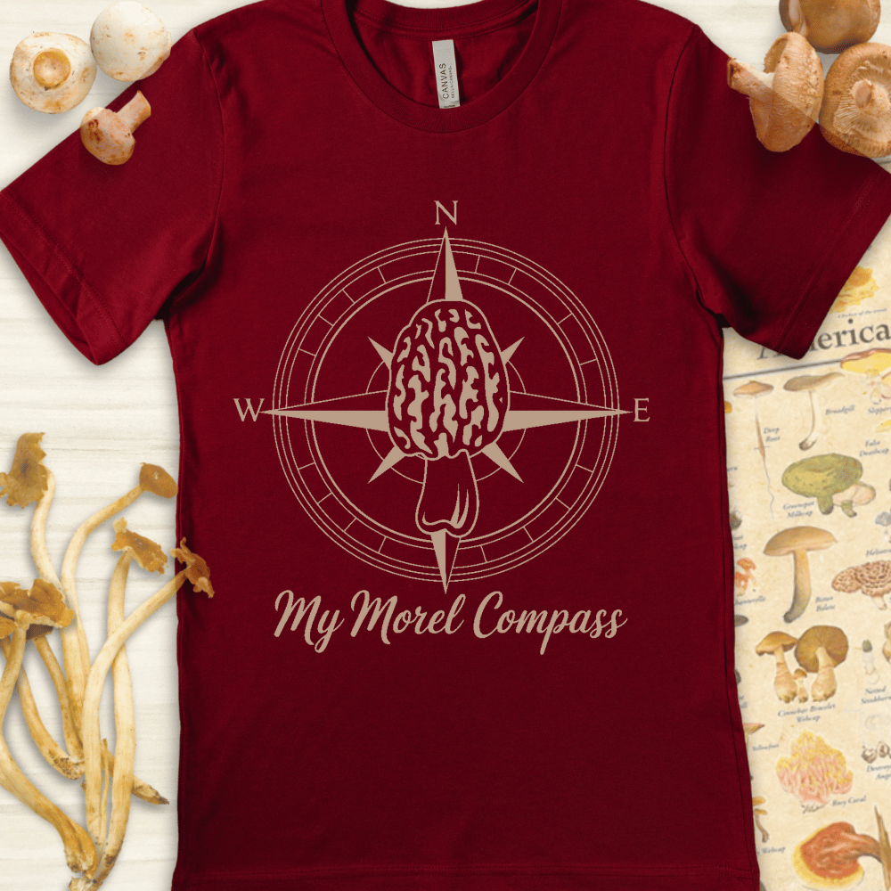 My Morel Compass Tee Red