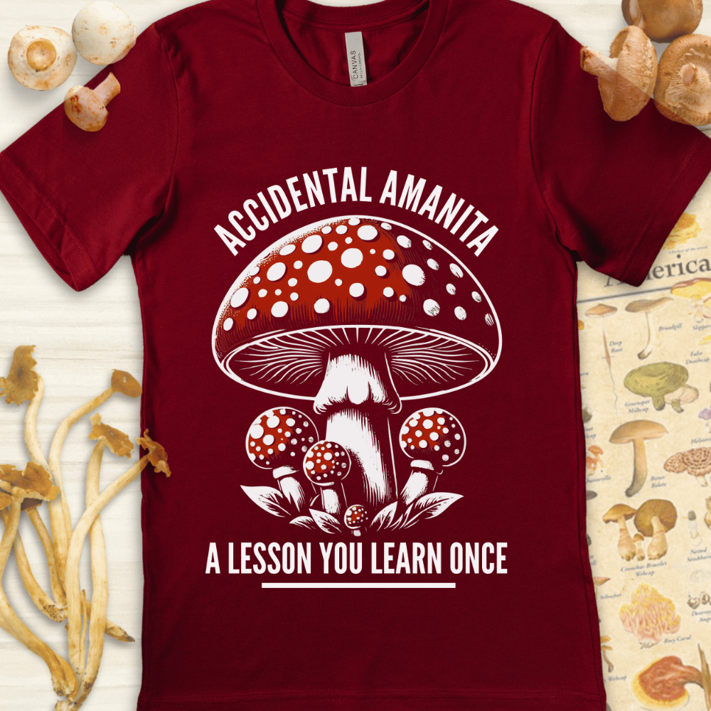 Accidental Amanita Tee Red