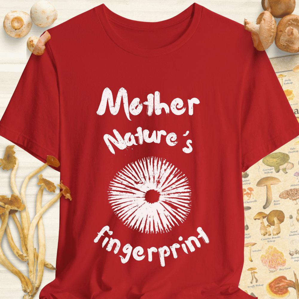 Nature's Fingerprint Tee Red