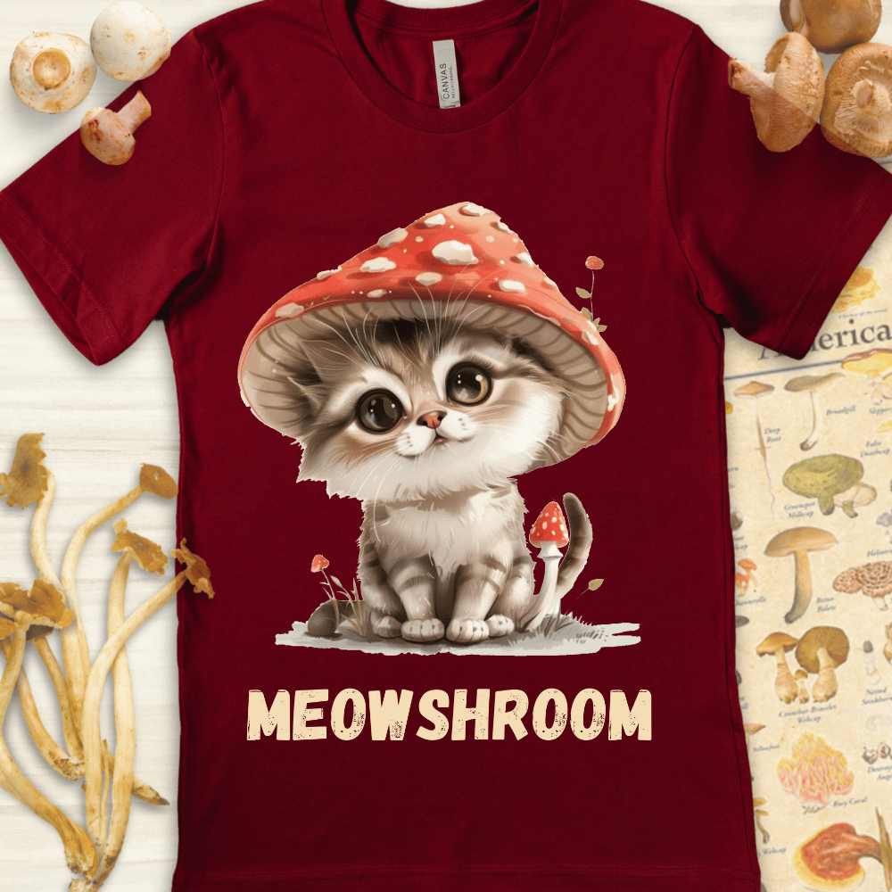 Meowshroom Tee Red