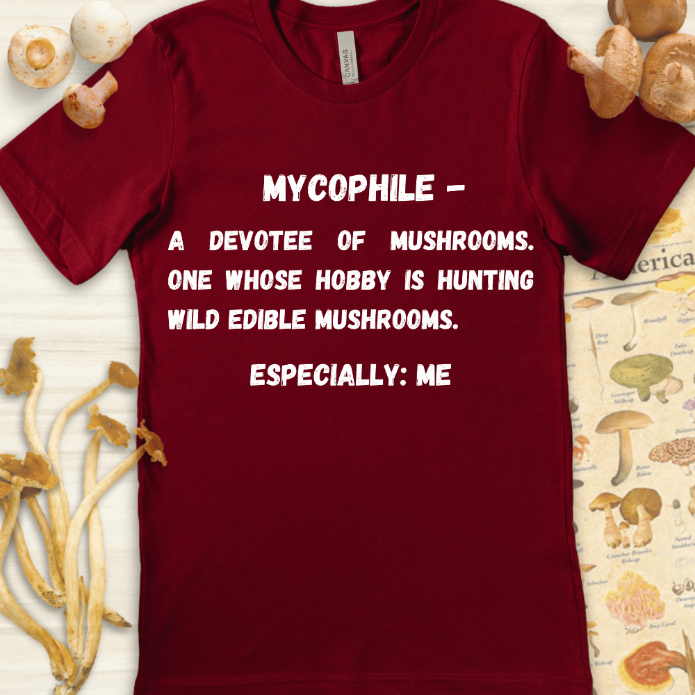 Mycophile Definition Tee Red