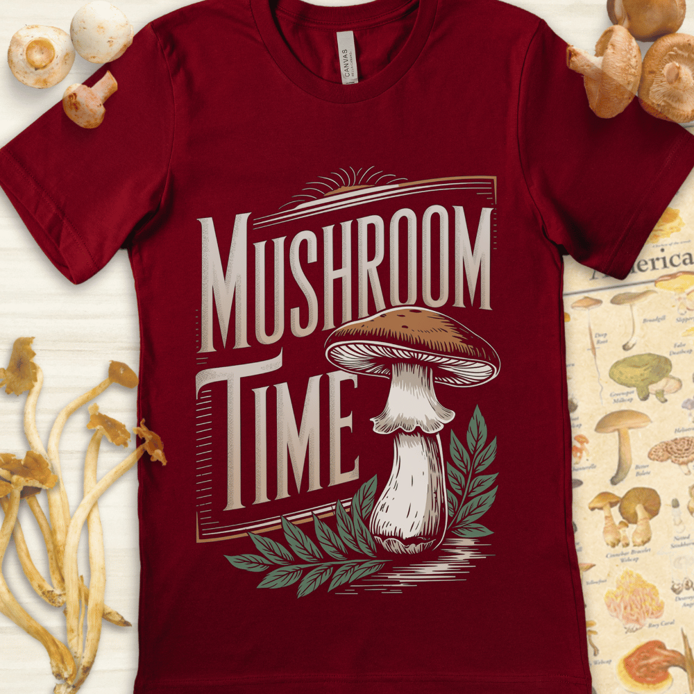 Mushroom Time Tee Red