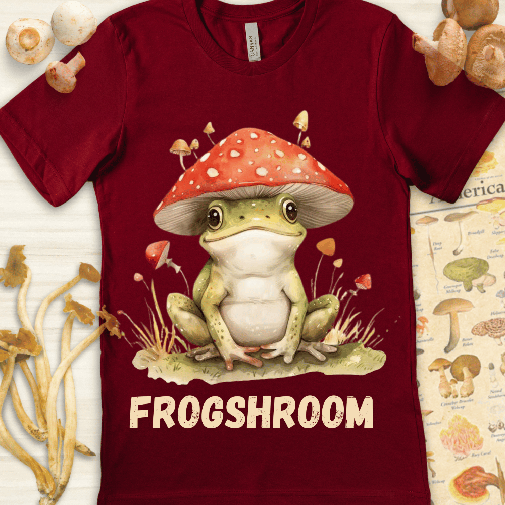 FrogShroom Hat Tee Red