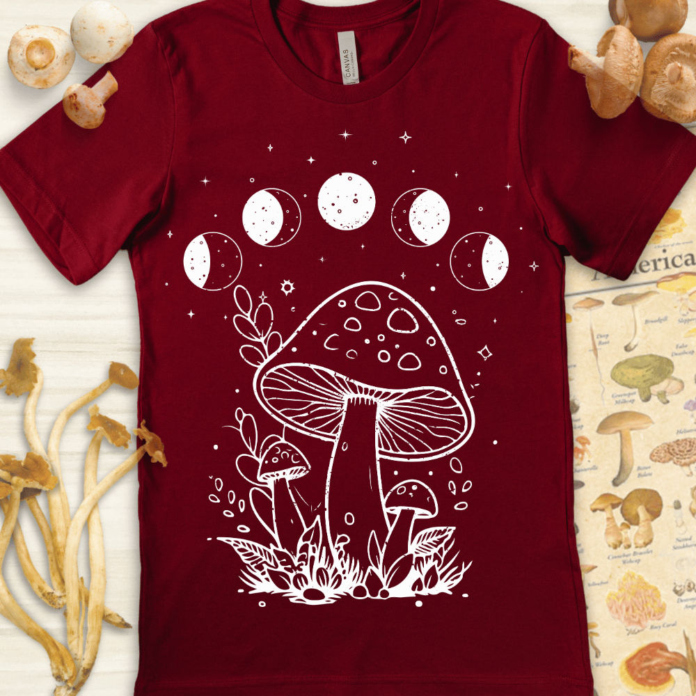 Mushroom Moon Tee Red