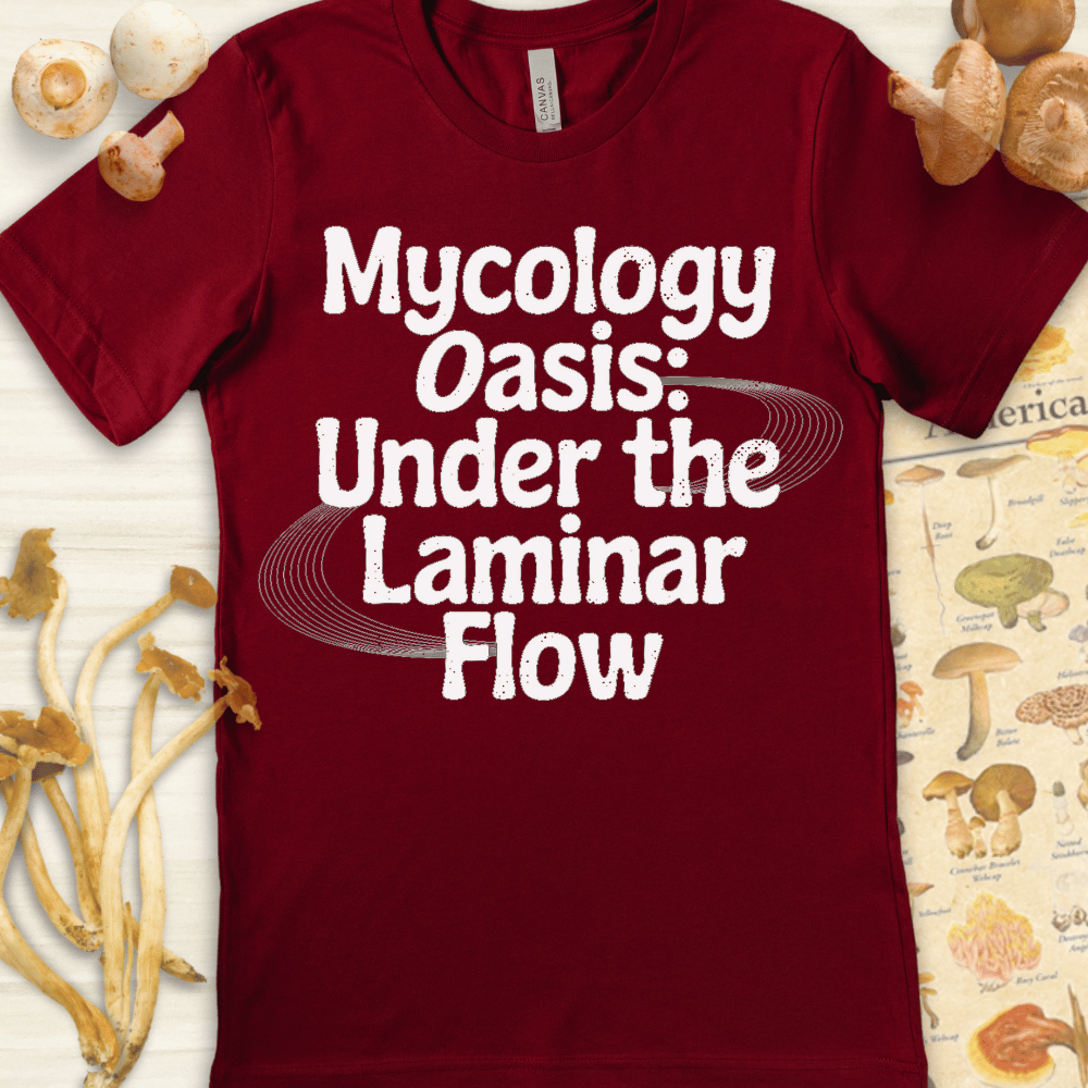 Mycology Oasis Tee Red