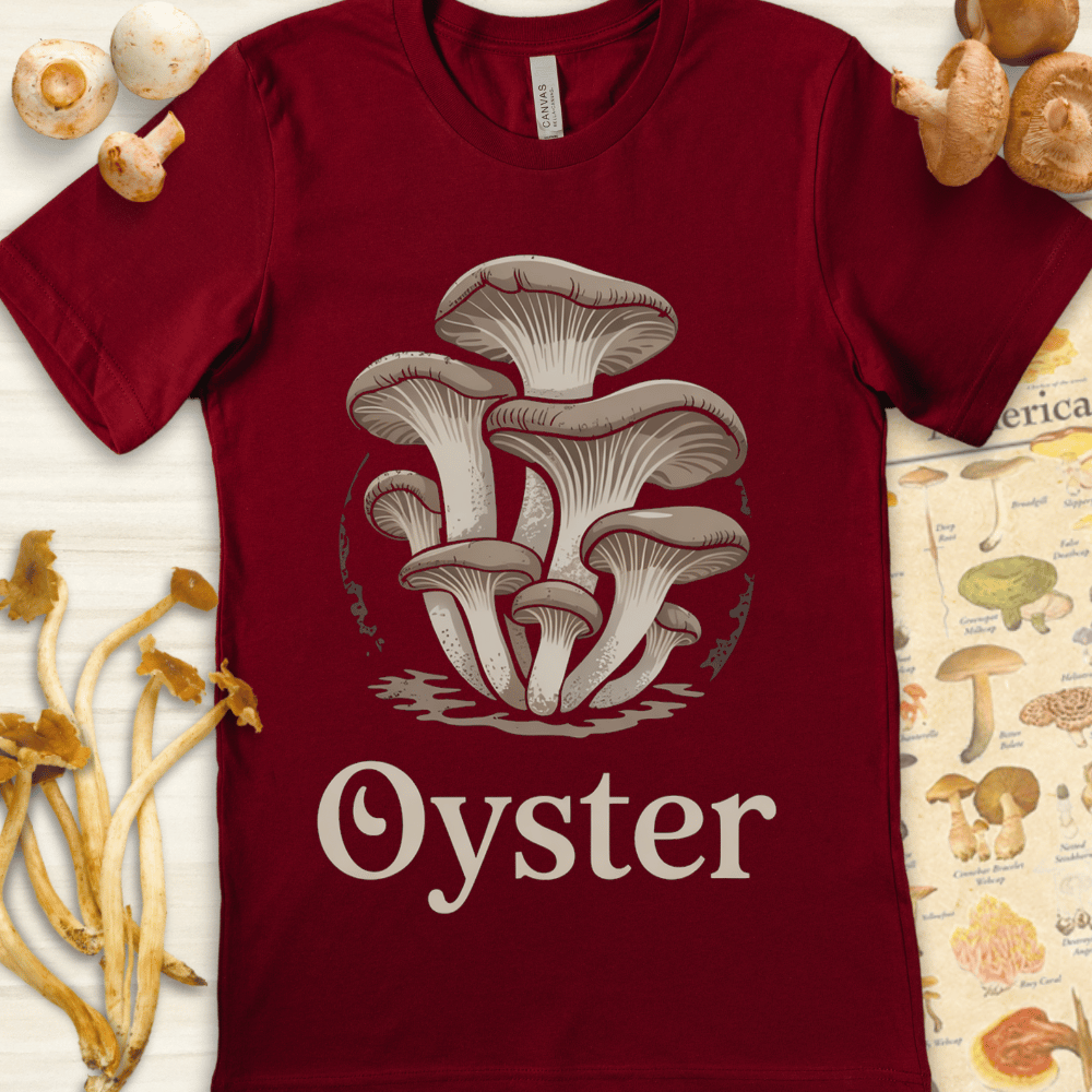 Oyster Mushroom Tee Red
