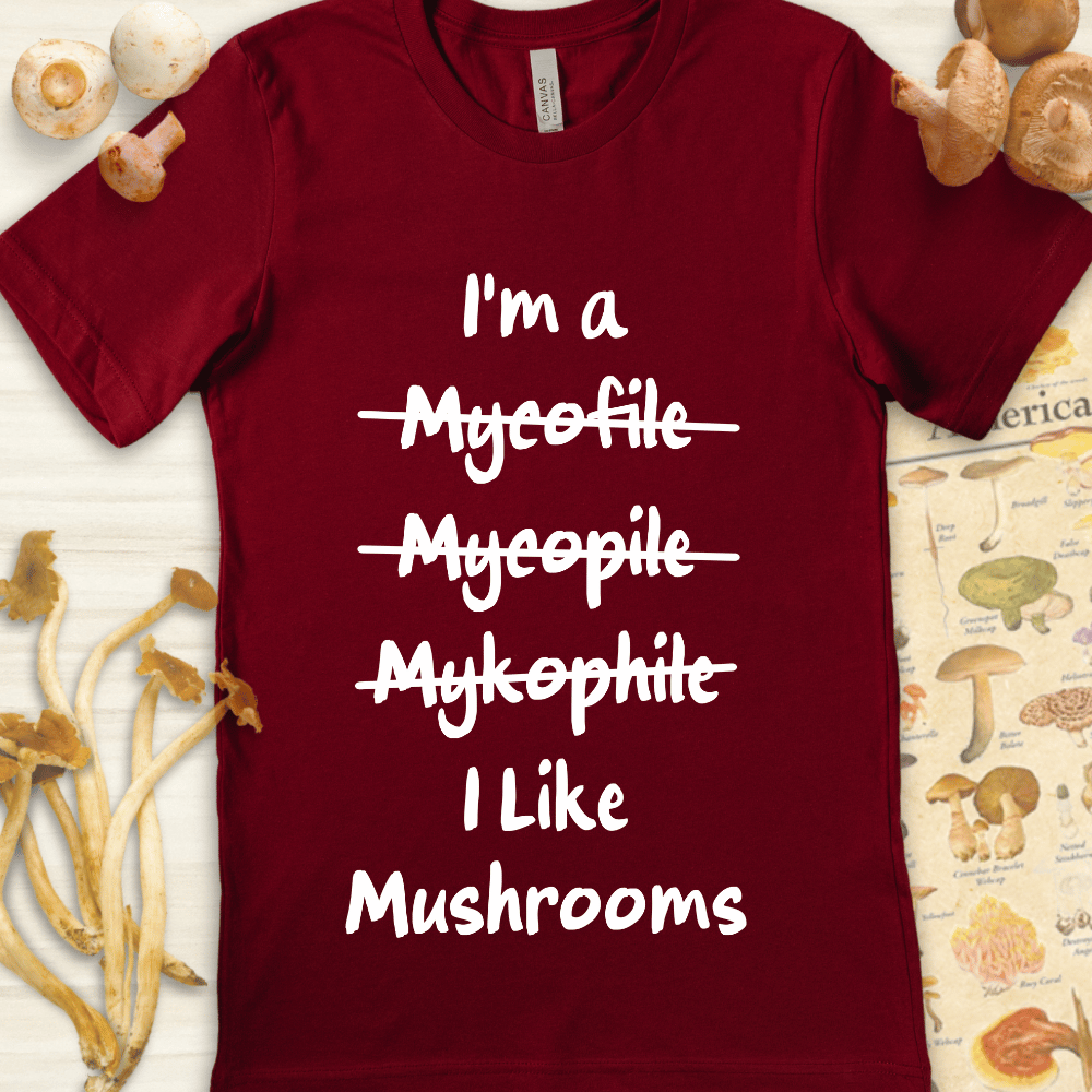I like mushrooms Tee Red