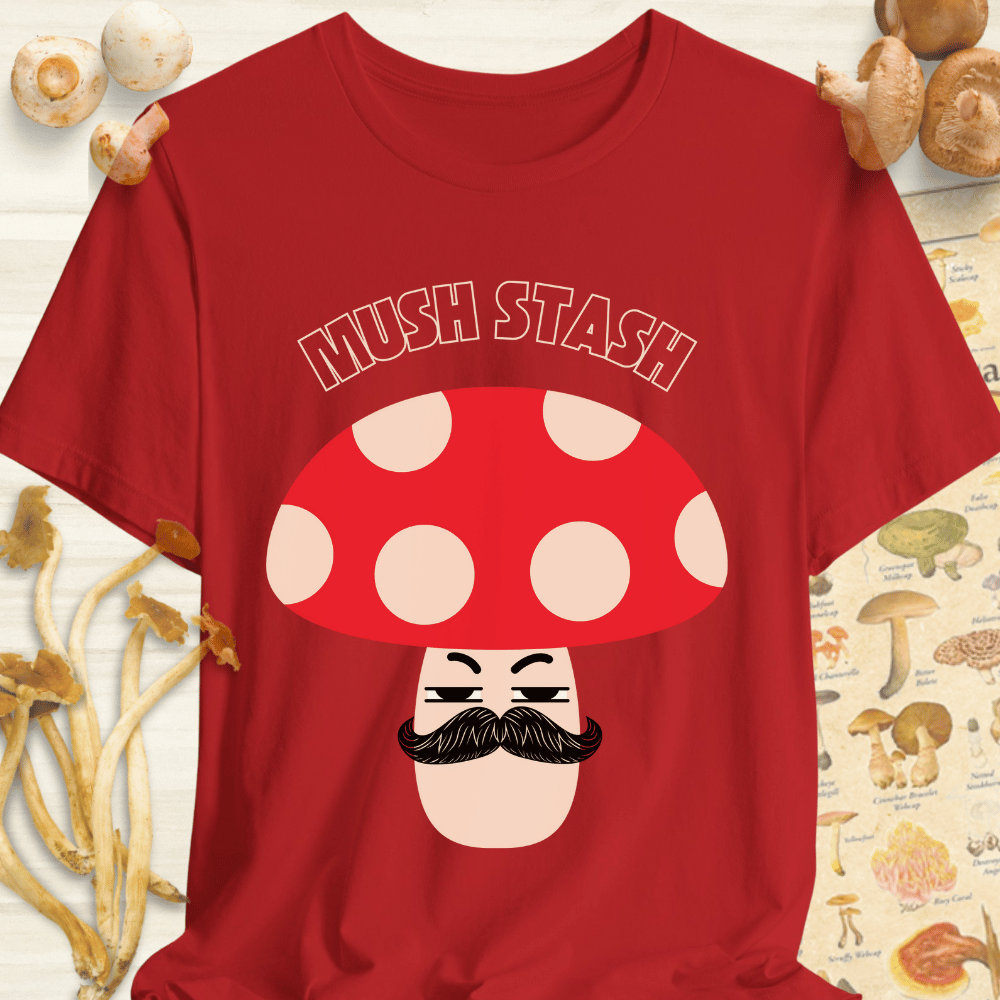 Mush Stach Tee Red