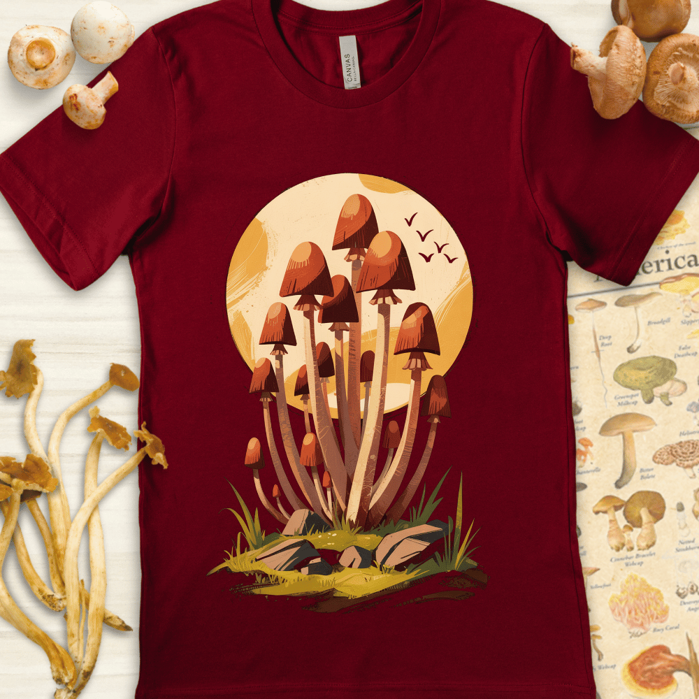 Sunset Cluster Tee Red