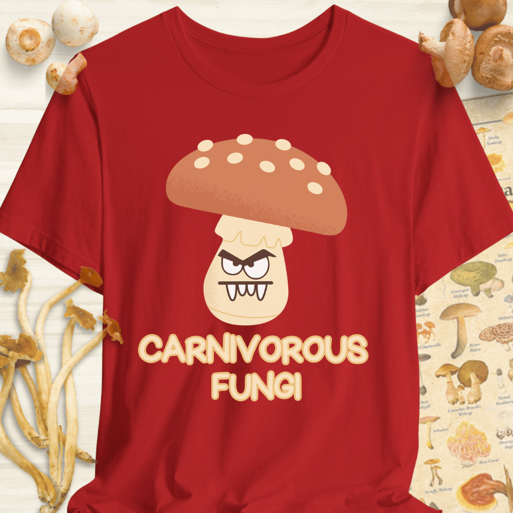 Carnivorous Fungi Tee Red