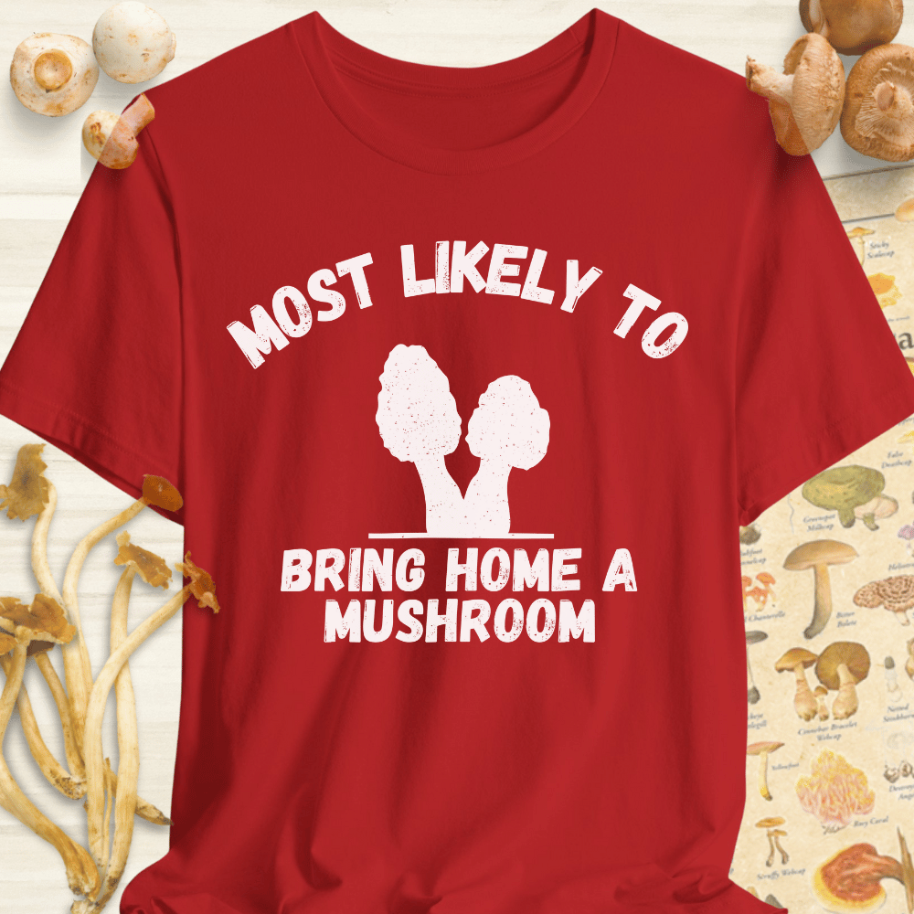 Bring A Mushroom Tee Red