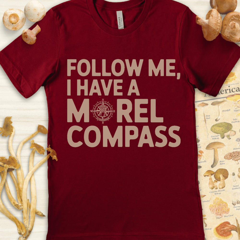 Follow Compass Tee Red
