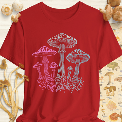Neon Fungi Shock Tee Red