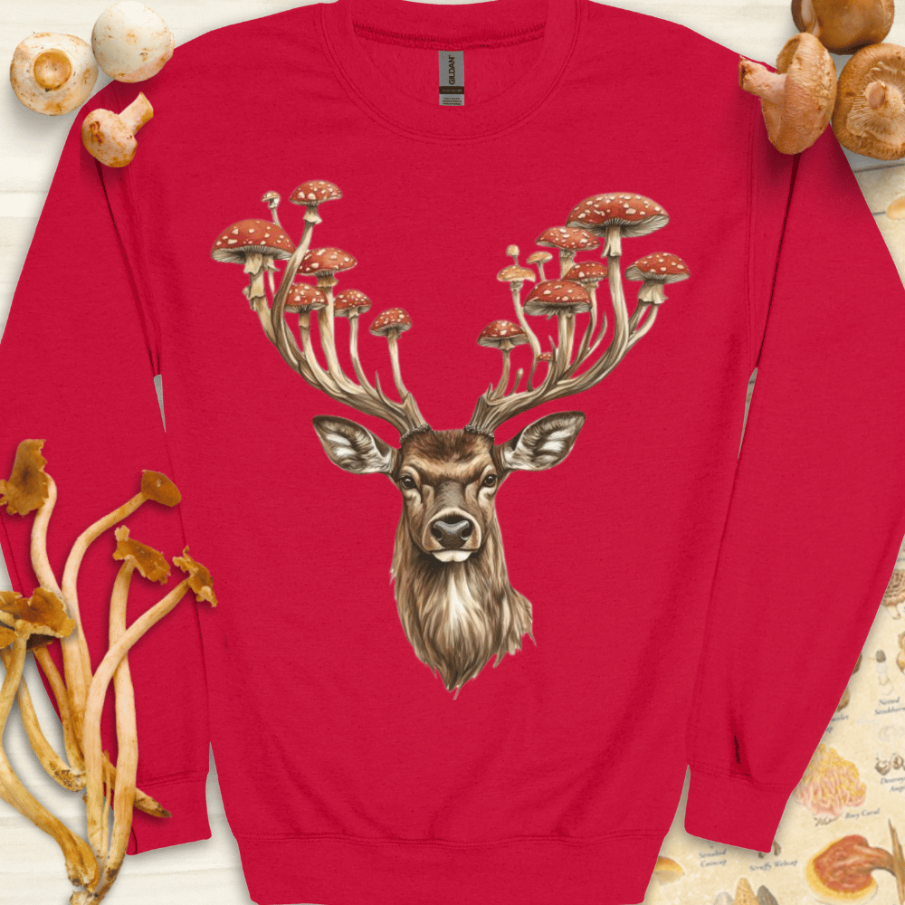 Majestic Stagshroom Sweatshirt Red